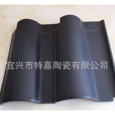 厂家直销 宜兴琉璃瓦 欧式别墅瓦 罗曼瓦S瓦 陶土屋面瓦 陶瓷屋面图4