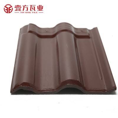 河南厂家供应西式琉璃瓦陶瓷300X400 连锁瓦 防冻抗裂防水屋面瓦图2