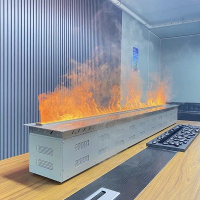 壁炉装饰4d雾化壁炉高端欧式电壁炉仿真火焰加湿器背景墙壁炉柜图2