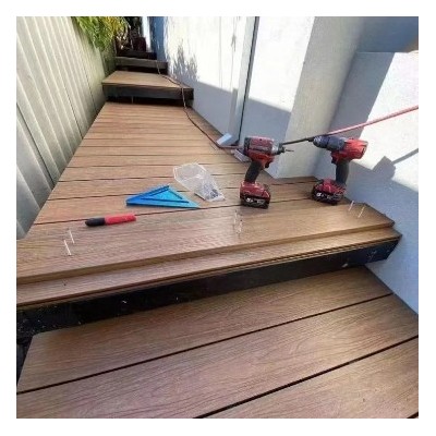 爱瑞德 源头供应园林工程塑木地板 140*25木塑地板 专用木塑材料图4