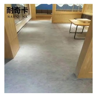 厂家直供 PVC石塑地板胶 片材大理石纹塑胶地板 宾馆防滑批发图5