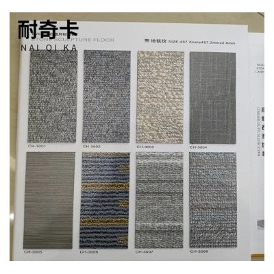 厂家直供 PVC石塑地板胶 片材大理石纹塑胶地板 宾馆防滑批发图2