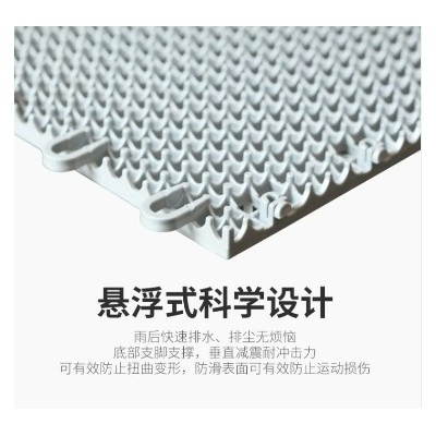 运动地板篮球场羽毛球场室外幼儿园悬浮地板批发 学校操场塑料地胶图5