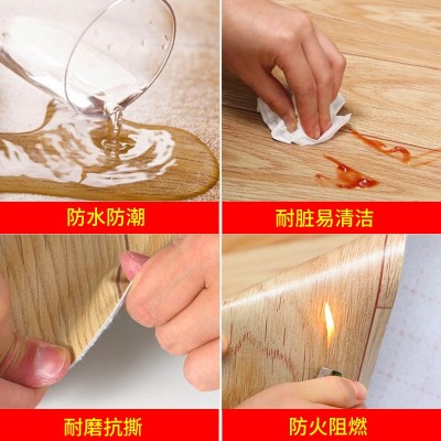 批发pvc地板革家用商用耐磨自粘工程革3米宽地板革水泥地专用加厚图4