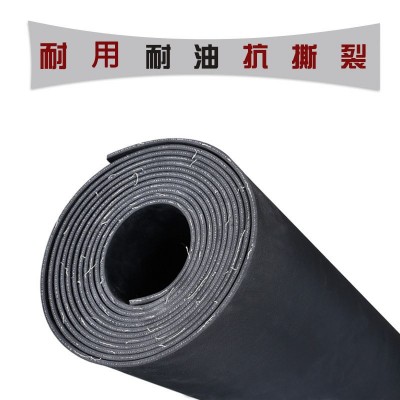 厂家定制工业橡胶板黑色夹布橡胶垫车用橡胶板耐油耐撕夹布橡胶板图2