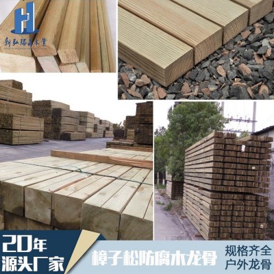松木木条-防腐吊顶隔墙平台木地板框架实木方木条龙骨架diy批发图2
