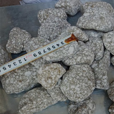厂家水处理麦饭石2-5颗粒 一面切麦饭石双面切乱型滚石大毛石批发图4