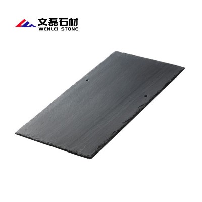 青石板瓦片天然石材瓦板黑色鱼鳞瓦石片别墅屋顶岩板复古瓦直销图4