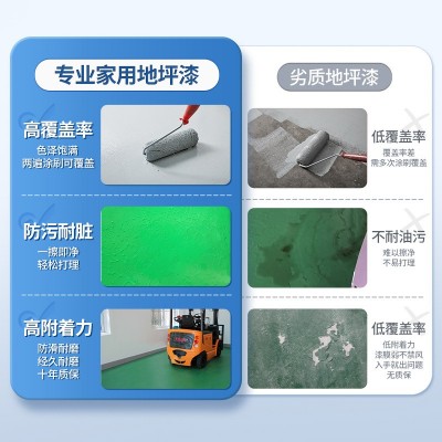 水性环氧地坪漆家用工厂车间防水丙烯酸地板漆卧室水泥地 平漆面漆图3