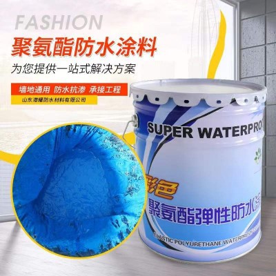 厂家直销 单组份聚氨酯防水涂料卫生间防水 彩色聚氨酯防水涂料图2