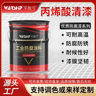 源头工厂发货快干丙烯酸清漆耐候性好 底面合一丙烯酸清图2