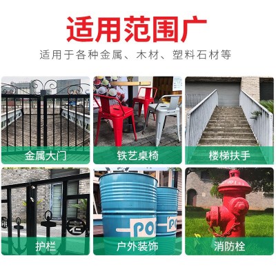 氟碳漆金属漆户外防腐防锈漆栏杆铁门彩钢瓦翻新漆免除锈专用油漆图3