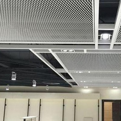 厂家勾搭拉网铝单板天花吊顶装饰专业定制铝合金菱形铝板金属建材图5