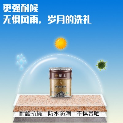 真石漆外墙漆天然多彩漆水包砂仿石漆石头漆别墅外墙厂家直销图3