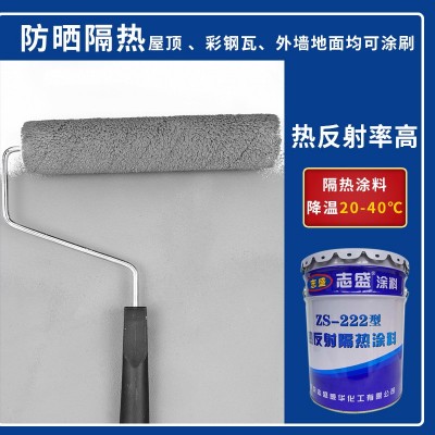 【志盛威华厂家直供】ZS-222 热反射隔热涂料 彩钢板活动板房图2
