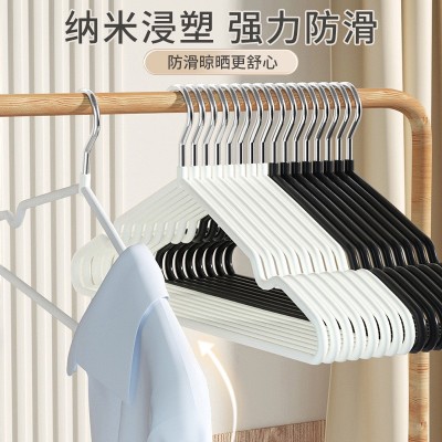 高文海浸塑防滑无痕衣架 收纳家用加粗衣撑 防风衣架子厂家批发图4