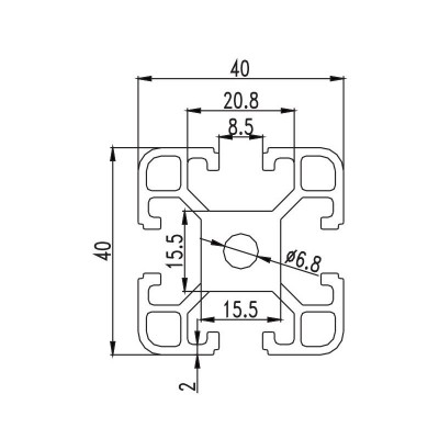 工业铝型材4040操作台铝合金型材流水线框架铝型材工厂现货直销图4