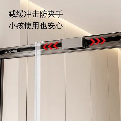 一字型淋浴房玻璃隔断浴室一固一移玻璃门卫生间干湿分离沐浴屏图3