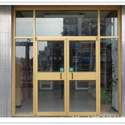 山东青岛制作安装肯得基玻璃门铝合金门不锈钢门无框门量大优惠图3