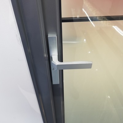 批发工程款平开门 铝合金平开门钢化玻璃洗手间门 家用浴室平开门图5