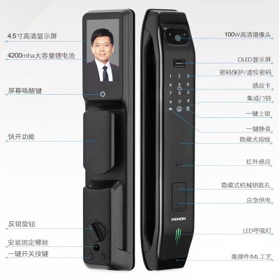 甲级防盗入户门304不锈钢韩式单开门简约静音防盗入户安全门中门图2