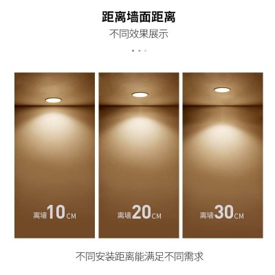 防眩筒灯 嵌入式家用7.5开孔天花灯客厅过道无主灯窄边防眩孔灯图2