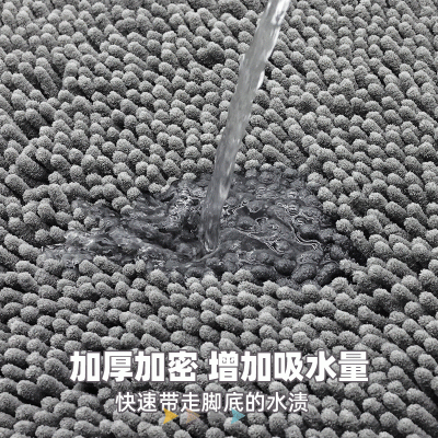 卫生间地垫浴室门口吸水地毯家用厕所防滑脚垫门垫进门洗手间垫子图3