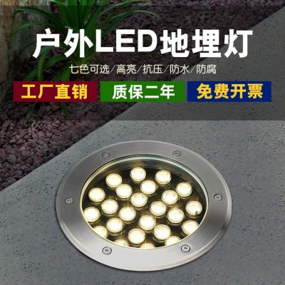 地埋灯嵌入式地灯射灯户外防水led埋地灯草坪灯园林庭院灯地下灯图2