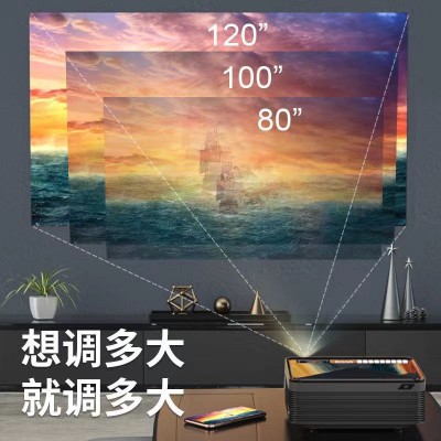 白天超高清投影仪家用激光电视一体机墙投卧室投影机户外海外投屏图3