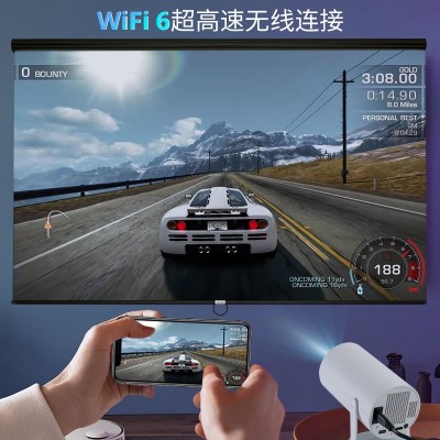跨境爆款4KWIFI高清便携迷你投影仪HY300安卓11家用办公家庭影院图4