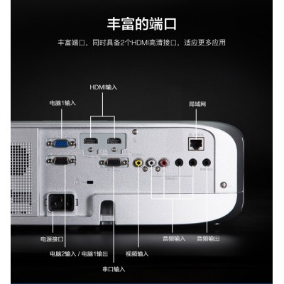 松下投影仪家用无线wifi会议高清教学培训投影机1080手机白天直投图3