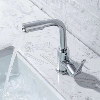 不锈钢旋转水龙头冷热水二合一头卫生间台上盆洗手洗脸两用水龙头图3
