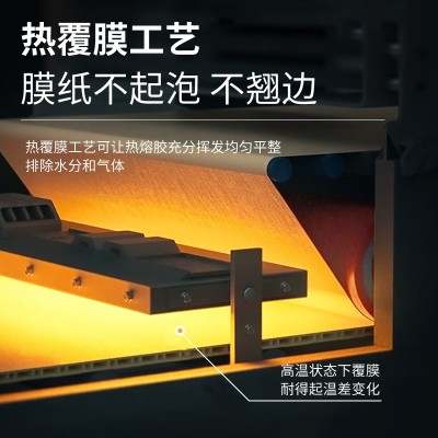 碳晶板免漆木饰面板背景墙集成护墙板竹炭木碳岩板金属镜 面装饰板图4