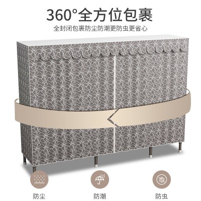 简易衣柜钢管加粗加固合金接口布衣柜简约经济型组装收纳整理衣橱图4