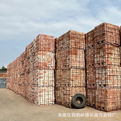 湖北宜昌厂家加工定制陶土砖 民用土窑烧制红砖 人行道实心砖地铺图3