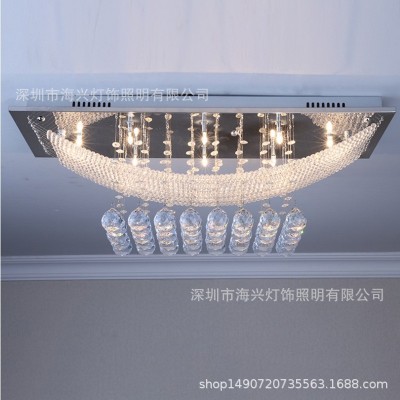 轻奢水晶吸顶灯客厅灯新款创意现代简约别墅大气餐厅卧室灯具批发图3