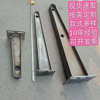 河南 郑州j久固 满焊铁玻璃雨棚钢梁，H型T 型车库挑梁 牛腿支架图4