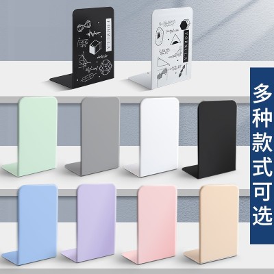 思进金属书立批发 L型大号书档学生用桌面简约书架书挡板分隔架图2