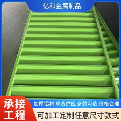 空调百叶窗彩色铝制防雨百叶窗厂家批发建筑工程合金固定百叶窗图2