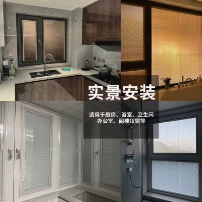 厂家直销单玻磁控百叶窗铝合金内置中空百叶窗帘铝合金磁控百叶帘图4