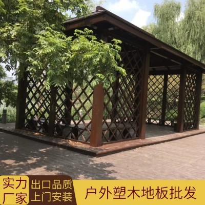 30mm 3公分厚 户外实心塑木地板现货 室外防腐木露台图3