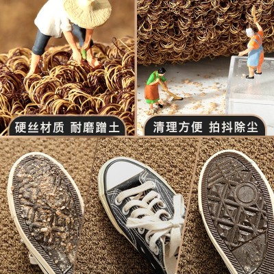 酒店大门口进门地毯商用防滑地垫 入户刮沙刮泥耐磨门垫椰棕脚垫图2