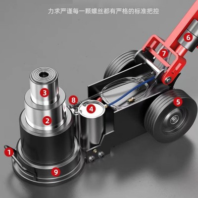 卧式气动千斤顶液压80吨油压货车重型汽车便携式液压千斤压顶图2