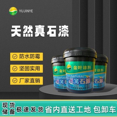 真石漆水包砂仿石漆别墅外墙防水涂料工厂加工定制石头漆外墙涂料图2