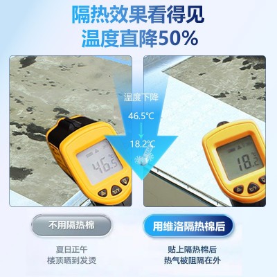 屋顶隔热棉耐高温铝箔保温棉自粘保温材料楼顶隔热膜阳光房隔热板图3
