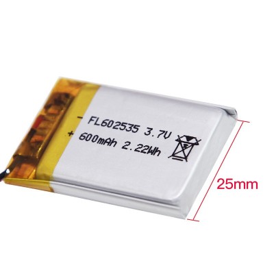 聚合物锂电池FL602535-600mah无线wifi 音箱行车记录仪数码产品图4