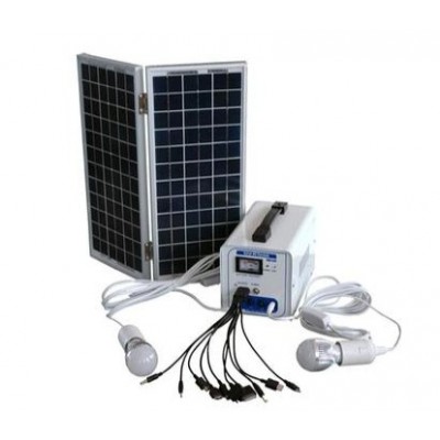 太阳能家用系统 7Ah小系统 便携式太阳能充电照明系统