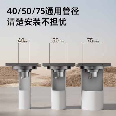全铜移位地漏超薄40管改造用地漏淋浴房防臭防反水大排量洗衣机图2