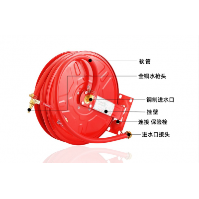 自救消防软管卷盘 JPS0.8-19/25国标消防卷盘20/25/30米图3