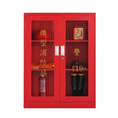 不锈钢消防柜微型消防站厂家生产批发消防器材柜全套工具柜消防箱图5